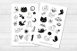 Preview: Katzen Sticker Set